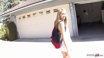 Pickup for ravage - cute university lady Renae Morgan get large man meat inwards