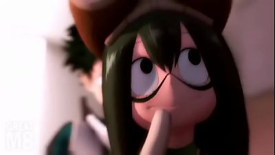 My Hero Academy: Tsuyu Asui having bang-out with Izuku Midoriya [SFM With Sound]